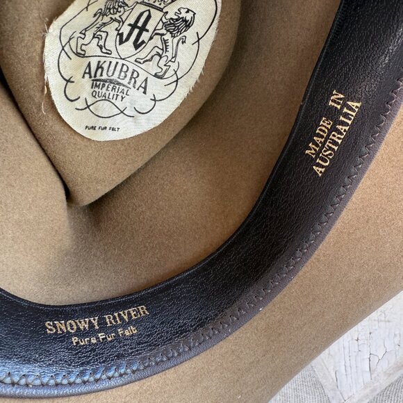 Pre-owned Akubra Fur Felt Western Hat Australia - Picture 6 of 12